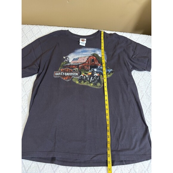 Vintage Harley Davidson USA Made Myrtle Beach SC 2 Sided Brown Tee Men’s XL - Picture 12 of 13
